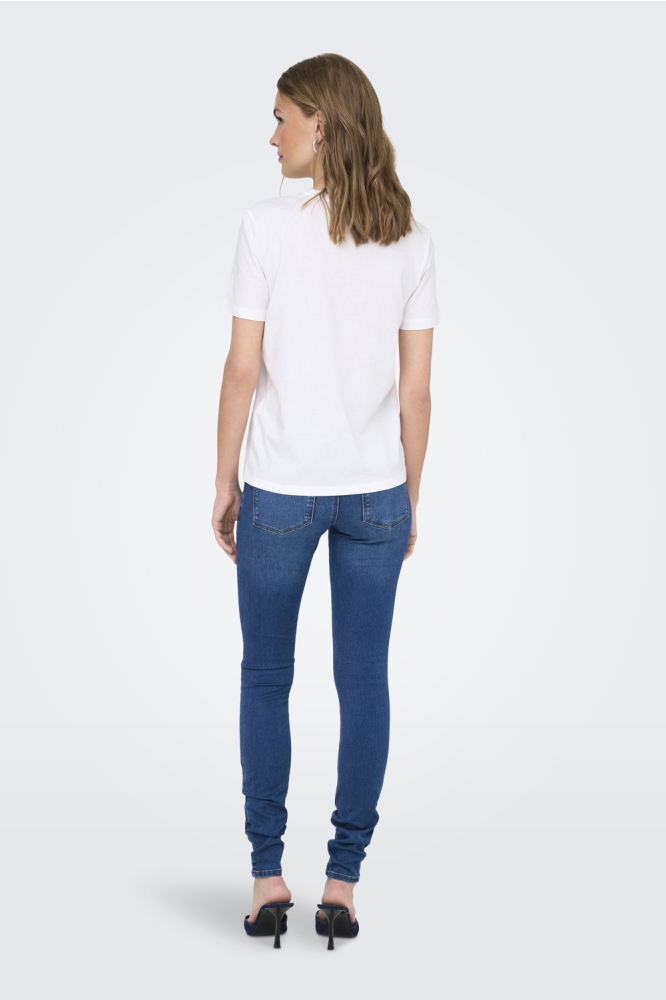 ONLKELSEY LIFE S/S REG TEE CS JRS 15363836 BRIGHT WHITE/MANHATTAN